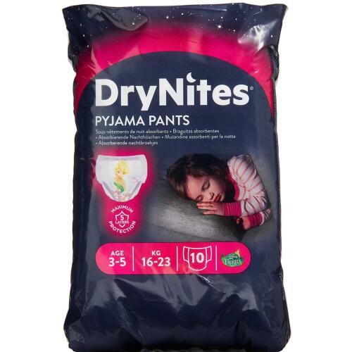 Køb DryNites Pyjama Pants girl 3-5 år 10 stk. online hos apotekeren.dk