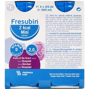 Køb Fresubin 2 kcal Drink Skovbær 4 x 125 ml online hos apotekeren.dk