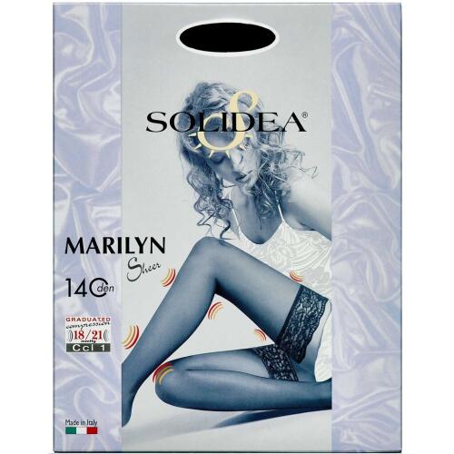 Køb Solidea Lår Marilyn 140 Sheer sort - XL 1 par online hos apotekeren.dk