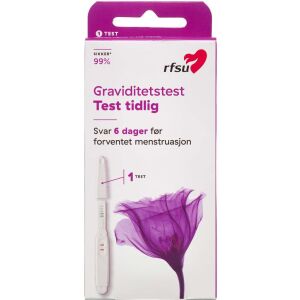 Køb RFSU Graviditetstest Test Tidlig 1 stk. online hos apotekeren.dk