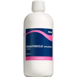 Køb Paraffinolie Emulsion 500 ml online hos apotekeren.dk