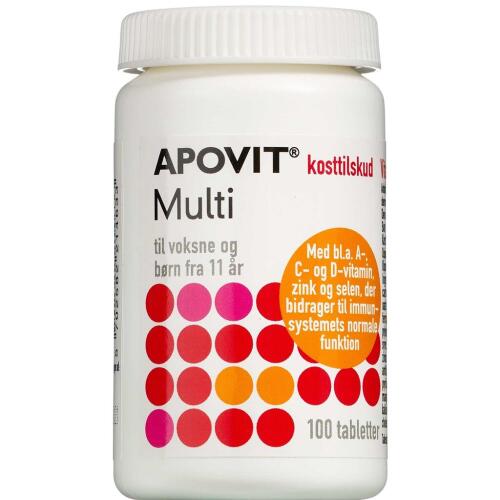 Køb Apovit Multi Voksen 100 stk. online hos apotekeren.dk