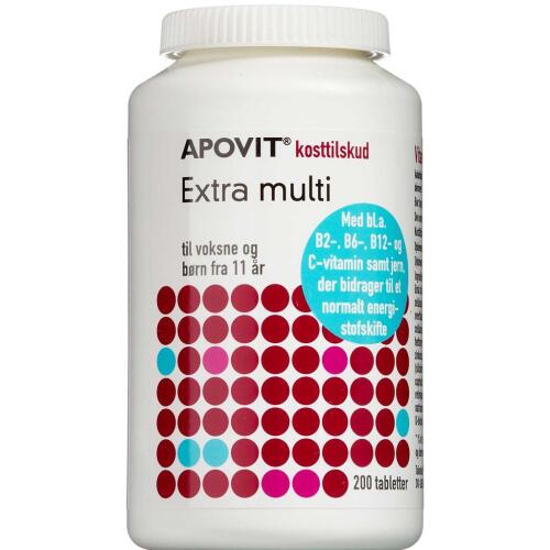 Køb Apovit Ekstra Multi kosttilskud 200 stk. online hos apotekeren.dk