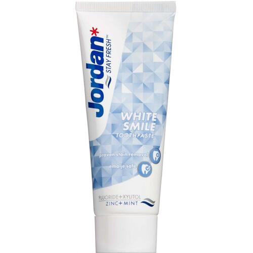 Køb Jordan White Smile tandpasta 50 ml online hos apotekeren.dk