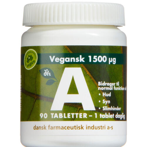 Køb A-vitamin 1500 mcg 90 stk. online hos apotekeren.dk