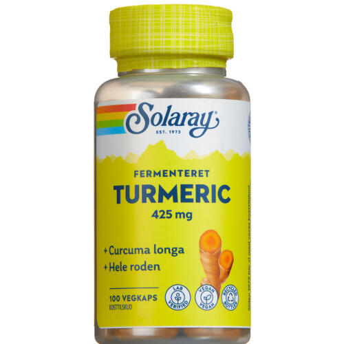 Køb Solaray Turmeric 100 stk. online hos apotekeren.dk