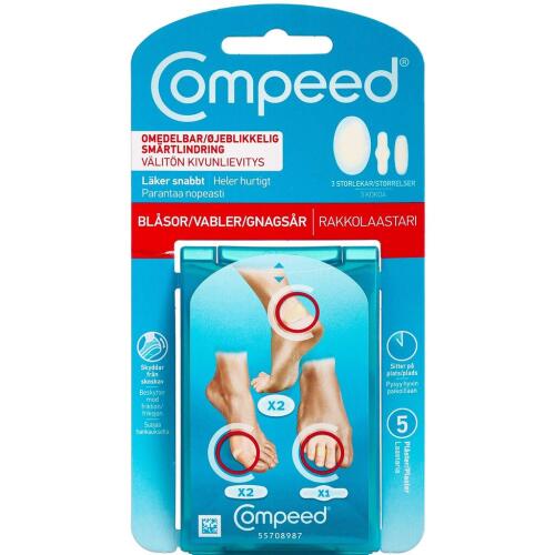 Køb Compeed Mix Vabelplaster 5 stk. online hos apotekeren.dk