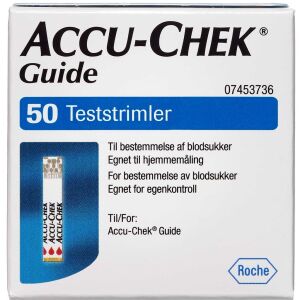 Køb Accu-Chek Guide teststrimler 50 stk. online hos apotekeren.dk