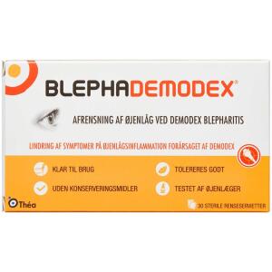 Køb Blephademodex Renseservietter 30 stk. online hos apotekeren.dk