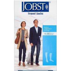 Køb Jobst Travel Kompressionsstrømpe Black str. L 1 par online hos apotekeren.dk