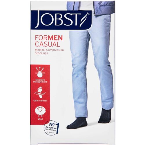 Køb Jobst Men Casual kompressionsstrømpe str. XL 1 par online hos apotekeren.dk