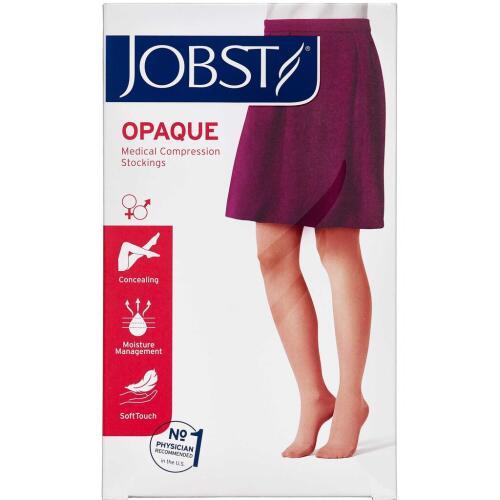 Køb Jobst Opaque Kompressionsstrømpe Black str. S 1 stk. online hos apotekeren.dk