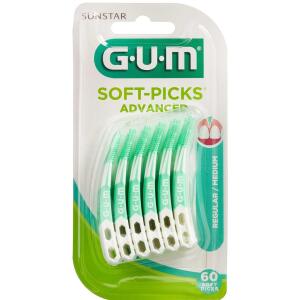 Køb GUM® SOFT-PICKS ADVANCED medium 60 stk online hos apotekeren.dk