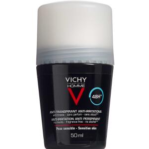 Køb Vichy Homme Antipersperant deodorant roll-on 50 ml online hos apotekeren.dk
