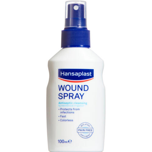 Køb Hansaplast Wound Spray 100 ml online hos apotekeren.dk