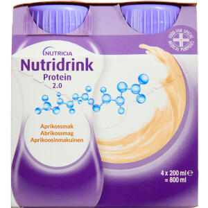 Køb Nutridrink 2.0 Kcal Abrikos 4 x 200 ml online hos apotekeren.dk