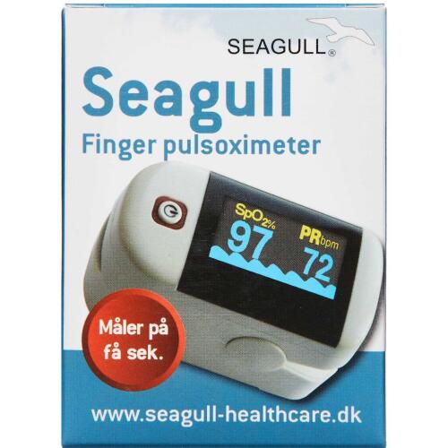 Køb Seagull Pulsoximeter puls- og iltmåler med sensor, 1 stk online hos apotekeren.dk