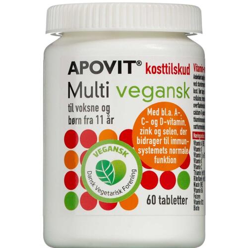 Køb Apovit Multivitamin Vegansk 60 stk. online hos apotekeren.dk
