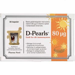 Køb D-pearls kapsler 80 mikg. 80 stk online hos apotekeren.dk