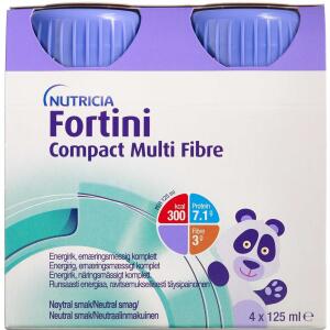 Køb Fortini Compact Multi Fibre Neutral 4 x 125 ml online hos apotekeren.dk