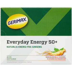Køb Gerimax Daglig Energi 50+ 80 stk. online hos apotekeren.dk