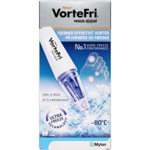 Køb VorteFri FREEZE excel til vortebehandling på hænder, arme og fødder, 1 stk.  online hos apotekeren.dk