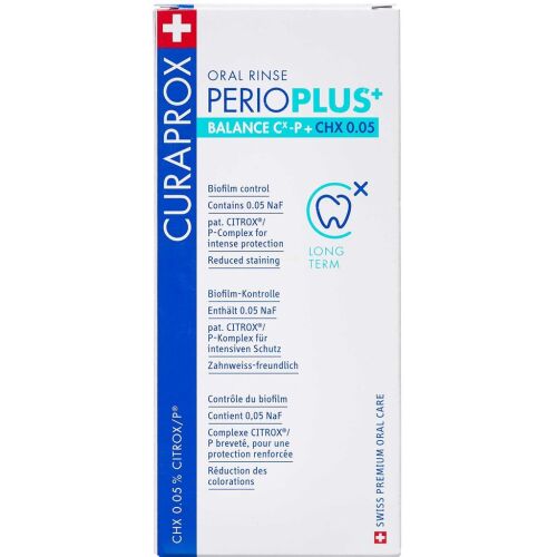 Køb Curaprox Perio Plus Balance CHX 0,05 mundskyl 200 ml online hos apotekeren.dk