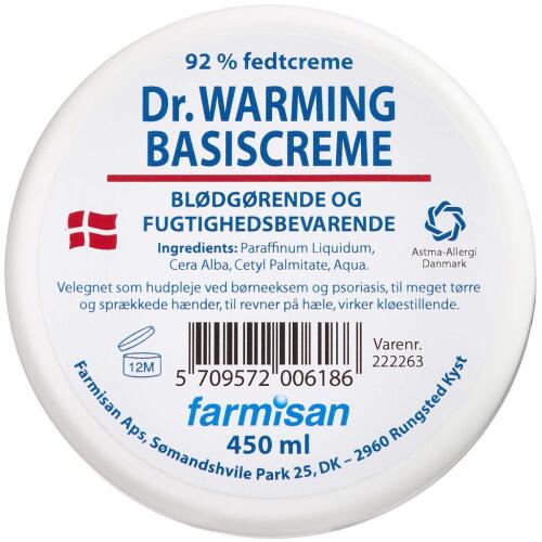 Køb Dr.Warming Basiscreme i krukke 450 ml online hos apotekeren.dk