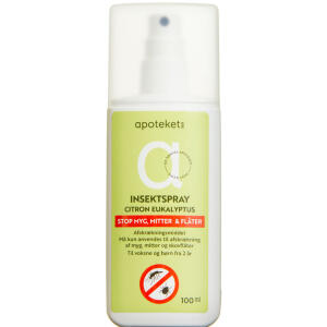 Køb Apotekets Insektspray Plantebaseret 100 ml online hos apotekeren.dk