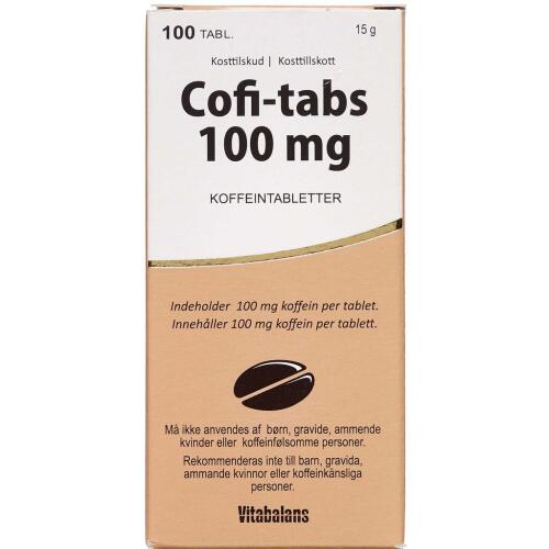 Køb Cofi-Tabs 100mg tabletter 100 stk. online hos apotekeren.dk