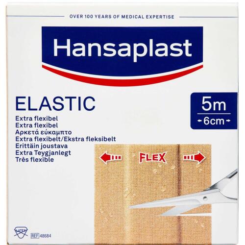 Køb Hansaplast Elastic Plaster Bigpack 5 m x 6 cm 1 stk. online hos apotekeren.dk