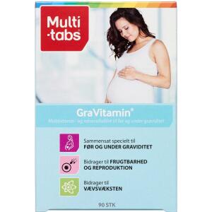Køb Multi-Tabs Gravitamin 90 stk. online hos apotekeren.dk