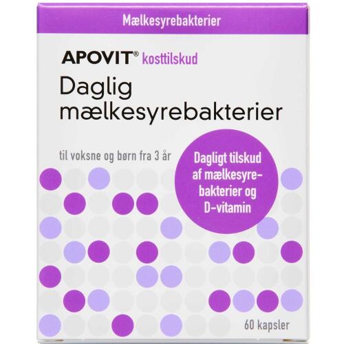 Køb APOVIT DAGLIG MÆLKESYREBAKT. online hos apotekeren.dk