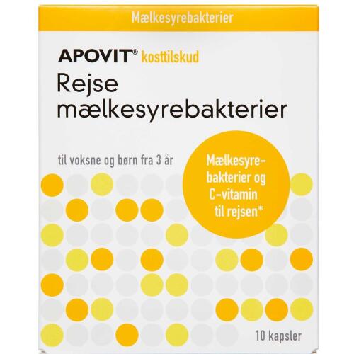 Køb APOVIT REJSE MÆLKESYREBAKT. online hos apotekeren.dk