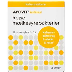 Køb APOVIT REJSE MÆLKESYREBAKT. online hos apotekeren.dk