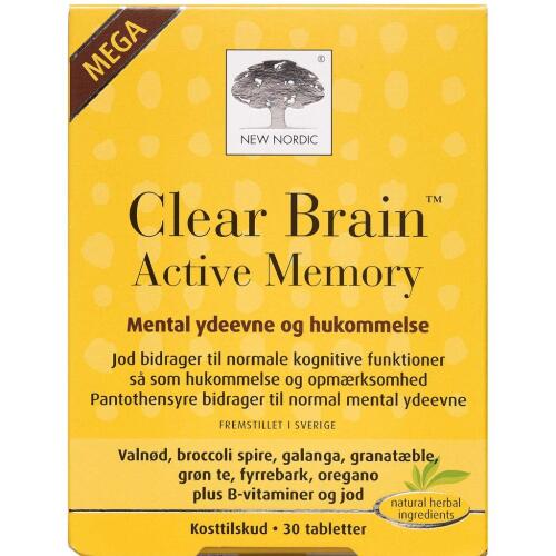 Køb Clear Brain Active Memory 30 stk. online hos apotekeren.dk