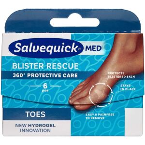 Køb Salvequick Blister Rescue Toe 6 stk. online hos apotekeren.dk