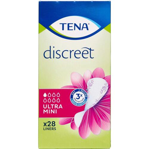 Køb TENA Discreet Ultra Mini, 28 stk. online hos apotekeren.dk