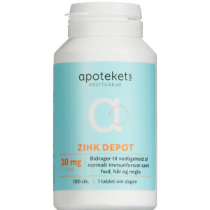 Køb Apotekets Zink Depot tablet 100 stk. online hos apotekeren.dk
