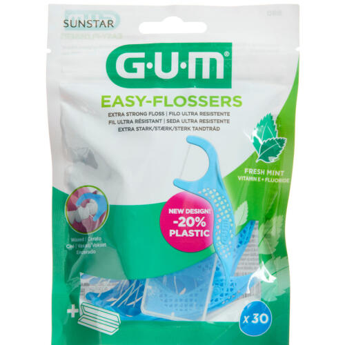 Køb GUM® EASY-FLOSSERS Tandtråd 30 stk. online hos apotekeren.dk