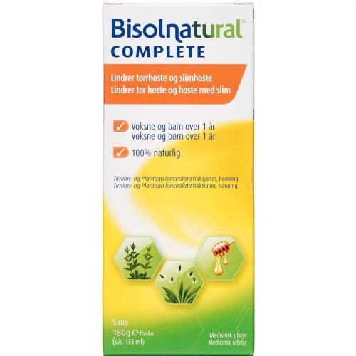 Køb Bisolnatural Complete sirup 133 ml online hos apotekeren.dk