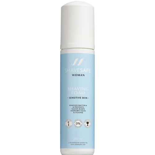 Køb Shavesafe Shaving Foam Sensitiv Skin 200ml online hos apotekeren.dk