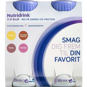 Køb Nutridrink 2.0 Kcal Startpakke 4 x 200 ml online hos apotekeren.dk
