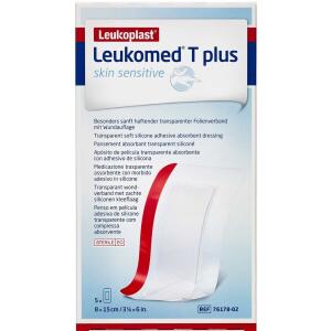 Køb Leukoplast Leukomed T Plus Skin Sensitive 8x15 cm 5 stk. online hos apotekeren.dk