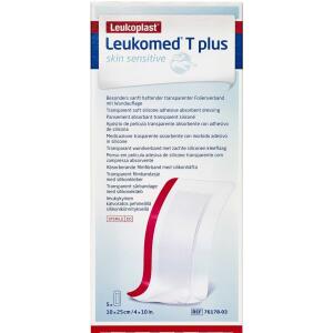 Køb Leukoplast Leukomed T Plus Skin Sensitive 10x25 cm 5 stk. online hos apotekeren.dk