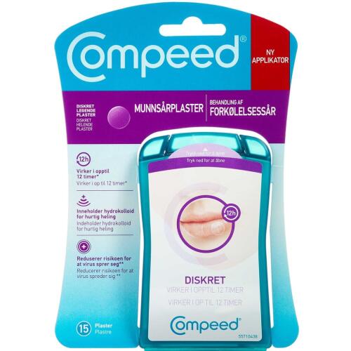 Køb Compeed Plaster til forkølelsessår 15 stk. online hos apotekeren.dk