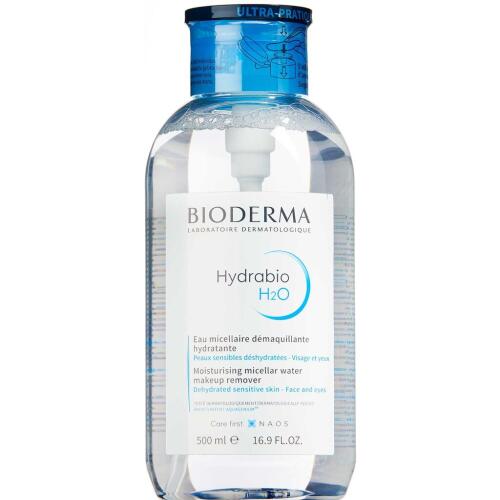 Køb Bioderma Hydrabio H2O pumpe 500 ml online hos apotekeren.dk