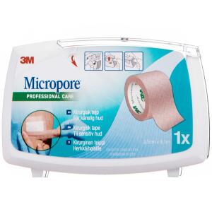Køb Micropore Kirugisk Tape brun 2,5 cm x 9,1 m 1 stk. online hos apotekeren.dk