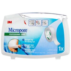 Køb Micropore på dispenser 1,25 cm x 9,14 m 1 stk. online hos apotekeren.dk