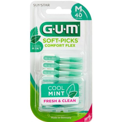 Køb GUM Soft Picks Comfort Flex Mint medium 40 stk. online hos apotekeren.dk